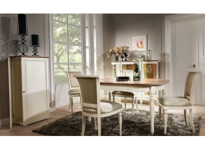 Set Dining table 4x Chairs Lehn Chair Suite Tables Dining room Group 5pcs