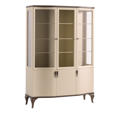 Classic Cabinets Display case Showcases Wood Elegant Luxury Glass Wardrobe Wood