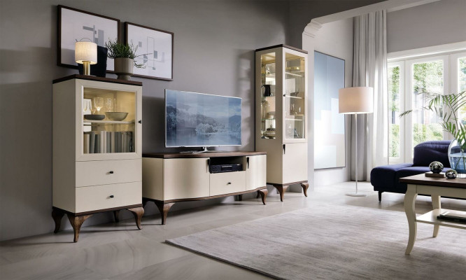 Classic Living Decoration Wall Living room Display case Sideboard TV cabinet Shelf Walls