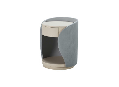 Bedside table Bedroom Beige Gray new Creative Modern Design Furniture Wood Luxury