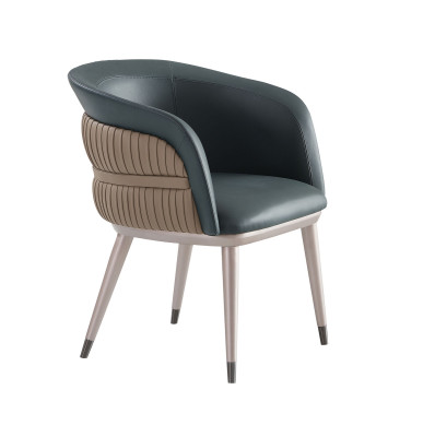 Steel Grand Club Lounge Modern Design Mebel Luxury Chairs stainless steel leather armchair