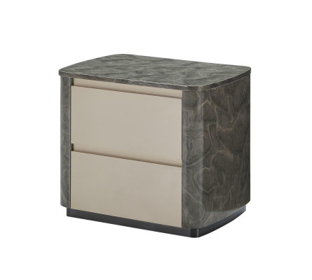 Bedside table Gray Modern Design Furniture Wood Luxury Order Table Bedroom