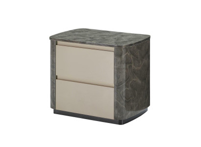Bedside table Gray Modern Design Furniture Wood Luxury Order Table Bedroom