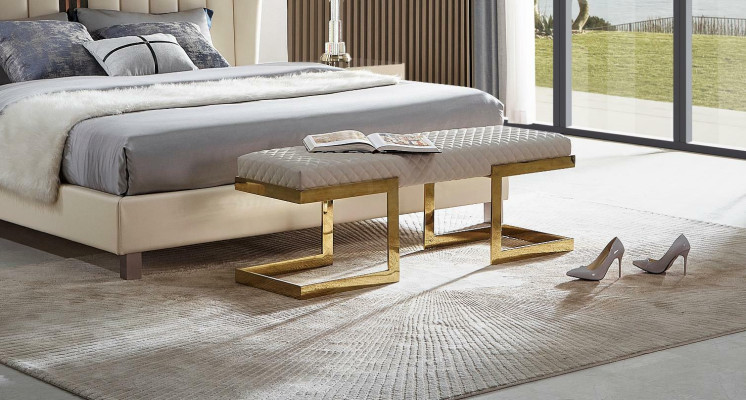 Stool Poufa Footstool Rectangular Stool Upholstered Stool Stool Side