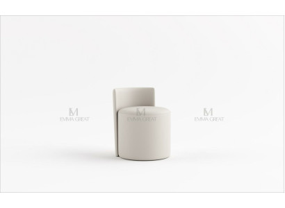 Modern Dressing table Upholstered chair Dressing table Stool White Chair with backrest luxury