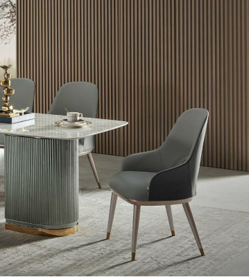 Armchair Chair Design Wood Textile Upholstery Gastro Dining room Leather Chairs Armchair