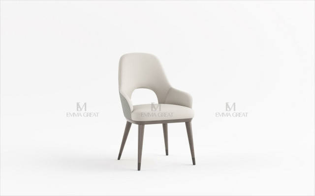 Chair Set Seat Upholstery Suite Dining room Chairs Lehn Wood Modern Luxury
