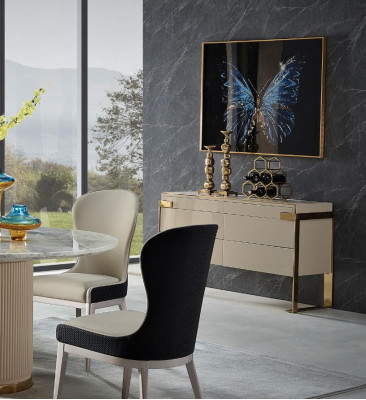 Round Dining table Round Table Living room Kitchen 135cm Luxury Marble Round Tables new