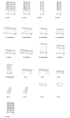 Classic Display case Wardrobe Cabinet Showcases Wood Living room Sideboards