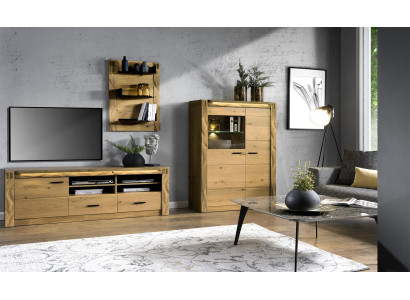 Modern design living wall living room sideboard TV cabinet shelf display case