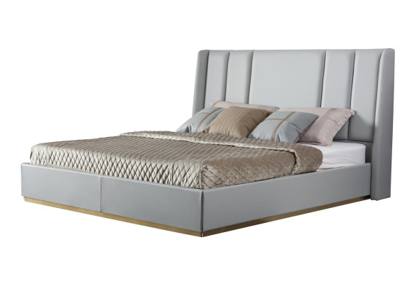 Luxury Designer Bed Leather Beds Classic s Bed frame Beige Bedroom new