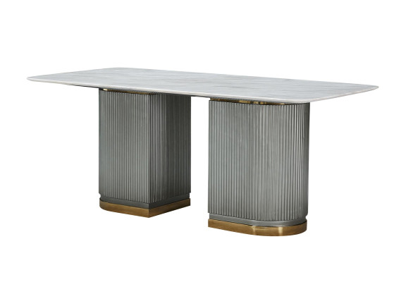 Dining table Table Furniture design Dining room Tables luxury Dining table Marble stainless steel new