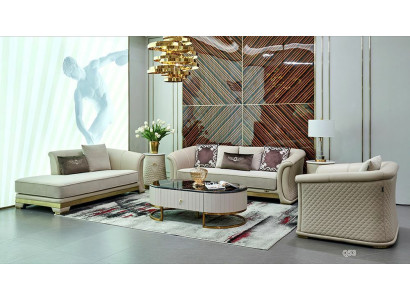 Luxury Hotel Furniture Seater Sofa set Upholstery Furniture Living room Leather Suite