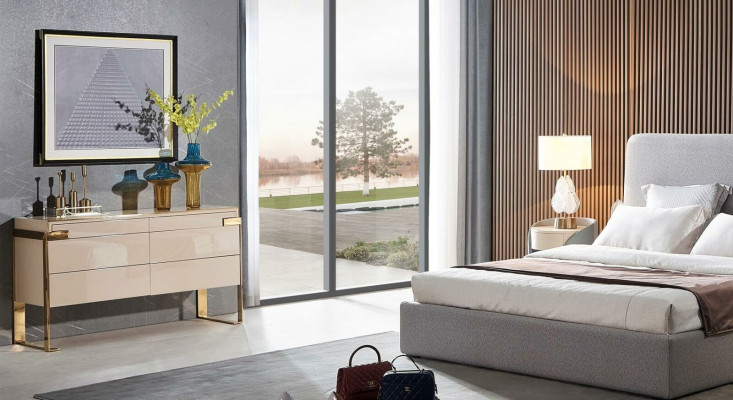 Chests of drawers Designer High Gloss Chest of drawers Sideboard Side Low Board Wardrobe Bedroom
