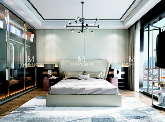 Bed 3 pieces. Bedroom Set Design Modern Luxury Bedroom Bedside table