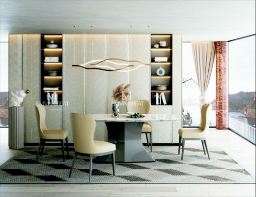 Dining table Table Group Dining room Living room Suite Wood Design Luxury Modern