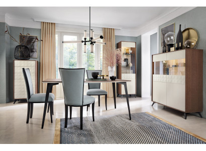 Dining table Wood Tables Table Dining room Solid Designer 160x90x76cm