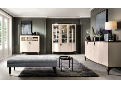 Living room Furniture Set - Chest of drawers Bar cabinet Display case 3 pieces. Set design