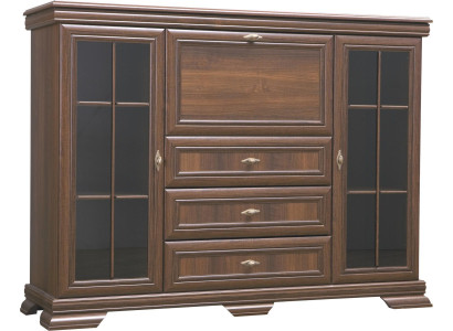 Living room cupboard 158cm XXL Low Boards Sideboard Wood Chest of drawers Sideboard Chests of drawers