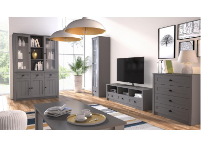 Living room furniture set designer living room sideboard coffee table furnishings 5 ​​pieces.