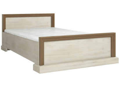 Beige Bed Frame Wood 160x200 Textile Upholstered bed Beds Bed Double bed Furniture