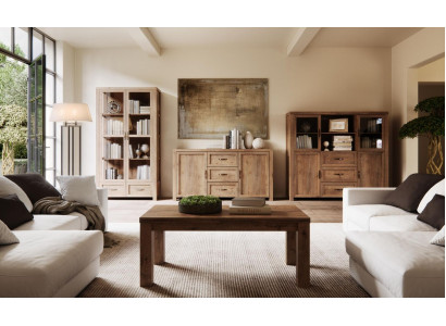 Living room furniture Set Designer Living room Bookcase Chest of drawers Display case 3pcs. new