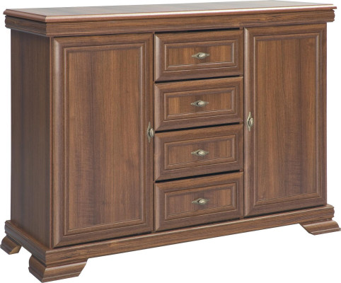 Suite Display case Chest of drawers 4 pcs. Wood Furniture Shelf Living room Wall unit Set Group