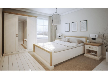 Bedroom Set Design Modern Luxury Beds Bed Bedside table Wardrobe 4 pcs