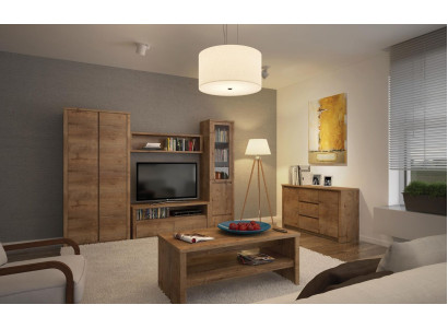 Living room furniture Set Design Living room Sideboard Wall shelf Chest of drawers Display case 5pcs.