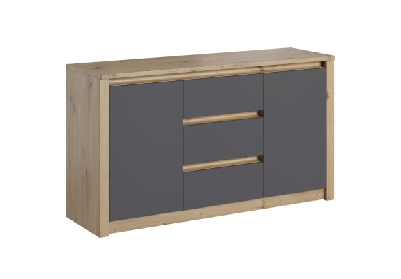 Wall Units Sideboard Low Board Side Wardrobe Living Room Sideboard Shelf 5 Pieces set