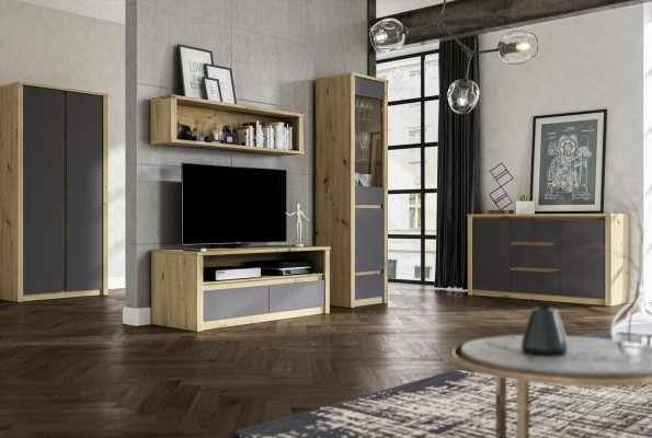 Wardrobe living room shelf luxury design TV cabinet tv chest of drawers sideboard side low board