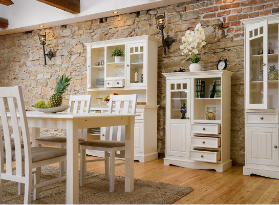 Sideboard Country House Style Living Room Wall Shelves Wood Shelf Bookcase Wardrobe