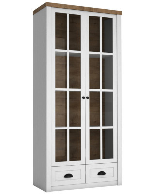 Classic Glass Bar Wood Wardrobe Glass Cabinet Display Case Display Cabinet Living Room