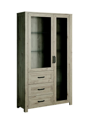 Wood Wardrobe System Shelves Living room Glass Cabinet Display case Showcases Wardrobe Shelf