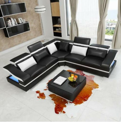 Luxury Design Corner Corner sofa L-shape Modern Sofas Leather Sofa Couch Living landscape Sofa Seat