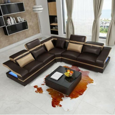 Luxury Design Corner Corner sofa L-shape Modern Sofas Leather Sofa Couch Living landscape Sofa Seat