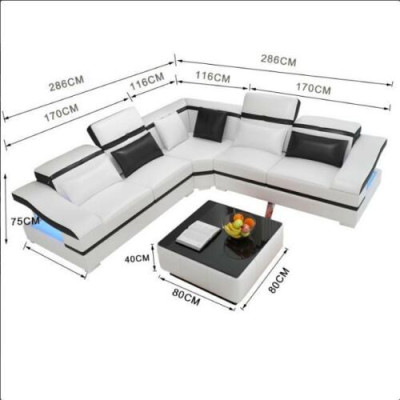Luxury Design Corner Corner sofa L-shape Modern Sofas Leather Sofa Couch Living landscape Sofa Seat