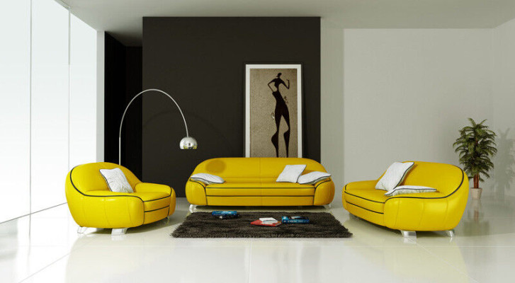 Leather sofa couch sofa set 3+2 seater sets design modern sofa