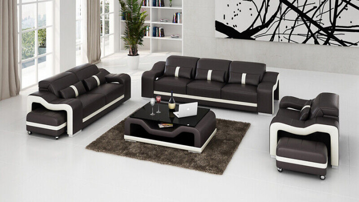 Sofa set 3+1 Seater Design Couch Upholstery Sofas Modern Suite Group
