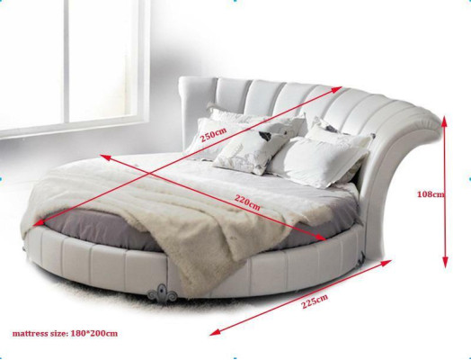 Round Bed Chesterfield Design Beds Upholstered bed Round Bed Upholstery Round