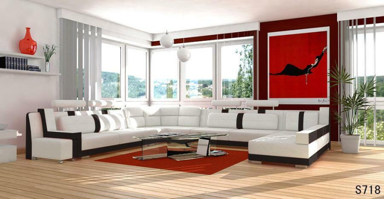 Suite U-shape Sofa Couch Upholstery Suite Living landscape Design