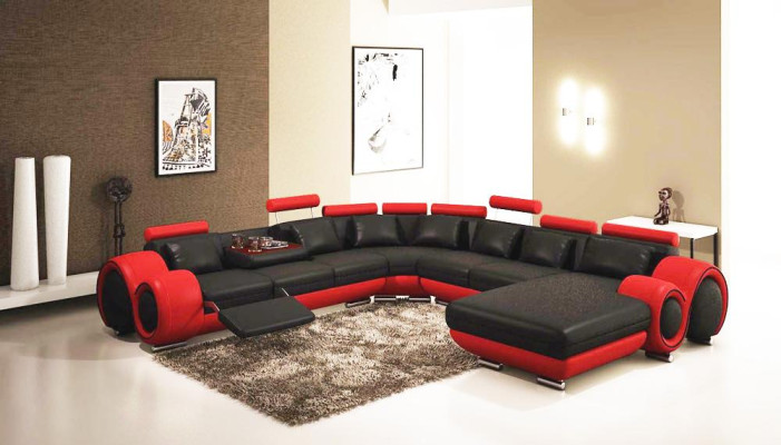 Leather sofa Couch Upholstery Seat Suite Couches Living landscape BIG XXL