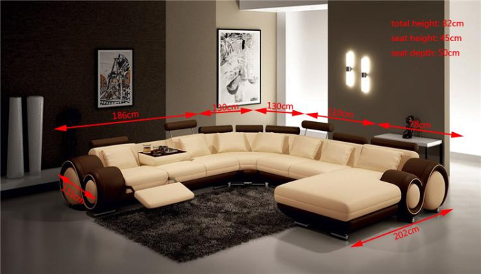 Leather sofa Couch Upholstery Seat Suite Couches Living landscape BIG XXL
