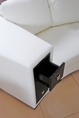 Living landscape Round Corner sofa Leather Round Couch Suite Sofa Couch Corner