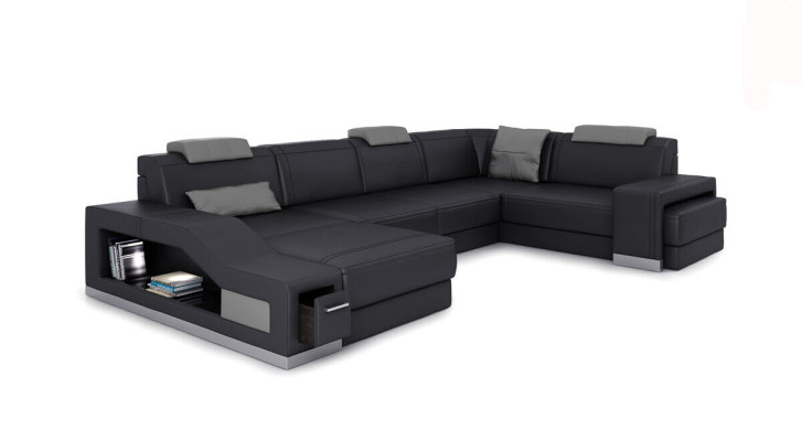 Living landscape Corner sofa U-shape Corner sofa LED Illuminated Sofa Couch