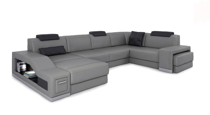 Living landscape Corner sofa U-shape Corner sofa LED Illuminated Sofa Couch