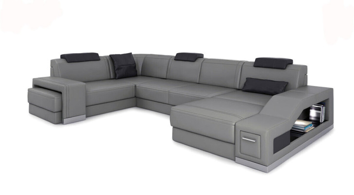 Living landscape Corner sofa U-shape Corner sofa LED Illuminated Sofa Couch
