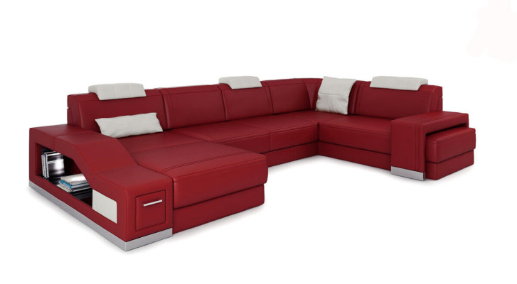 Living landscape Corner sofa U-shape Corner sofa LED Illuminated Sofa Couch