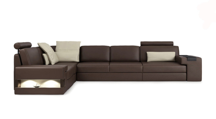 Leather Sofa Sofa Modern Upholstery Leather Design Corner sofa Couch Textile