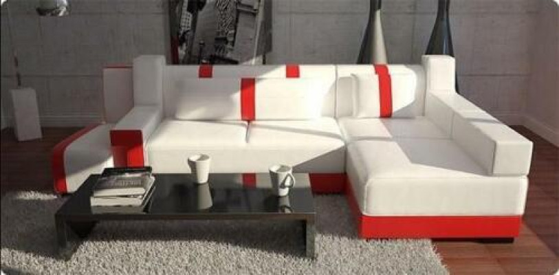 Corner sofa Sofa Couch Decoration Upholstery Living landscape Leather Corner Sofas Suite